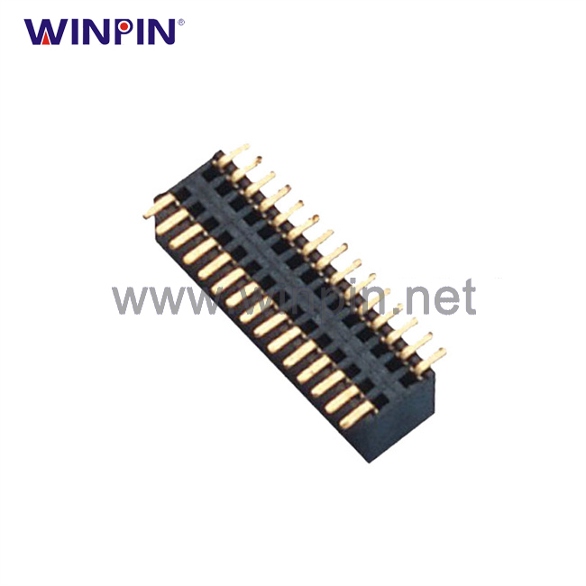 Female Header Connector 1.27mm Pitch H2.0 Double Row Surface Mount Type O-Type Terminal