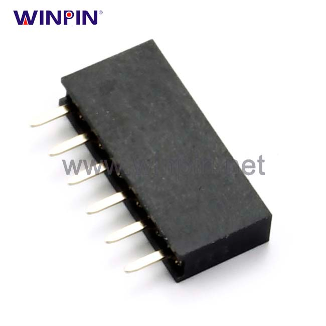 Female Header Connector 2.0mm Pitch H4.0 Single Row Straight with closed type terminal