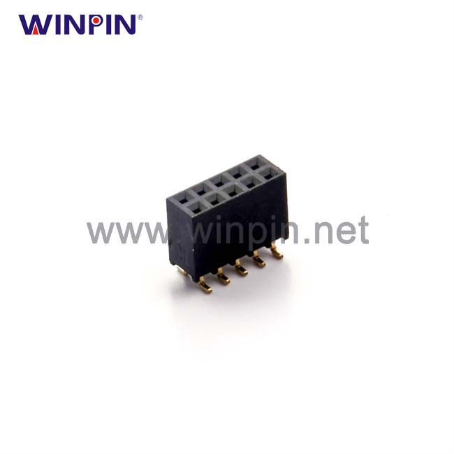 Female Header Connector 2.0mm Pitch H6.3 Double Row Surface Mount Y-Type Without Post PC5.5