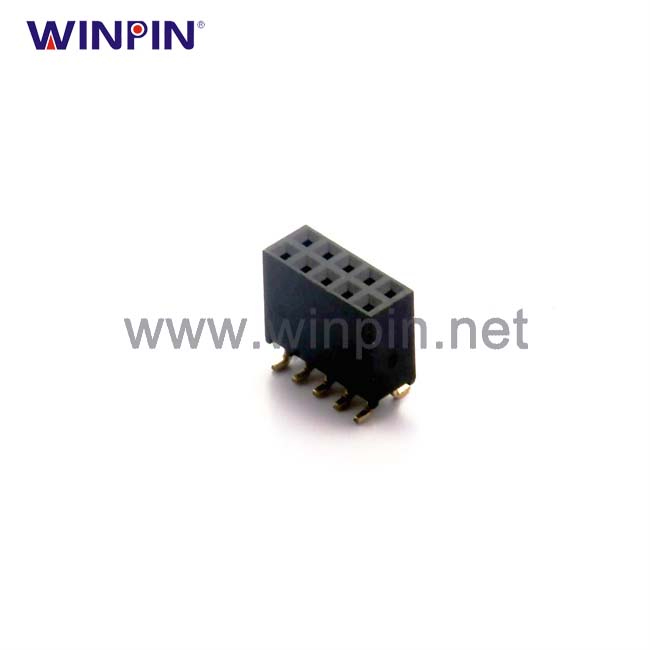 Female Header Connector 2.0mm Pitch H6.3 Double Row Surface Mount Y-Type With Post PC4.7
