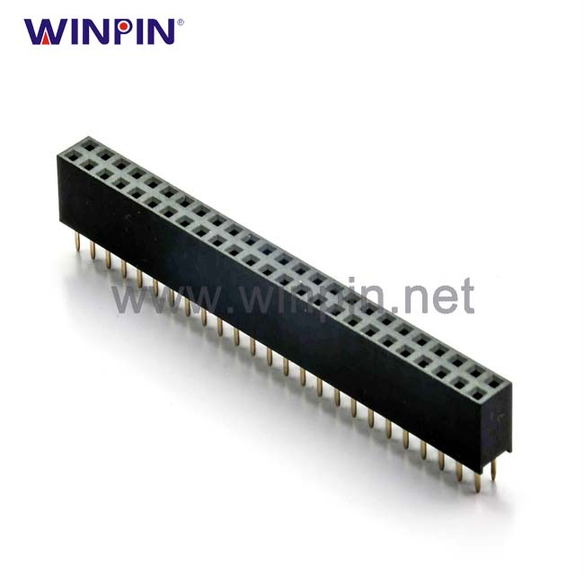 Female Header Connector 2.54mm Pitch H7.1 Straight O-Type Terminal PC3.0