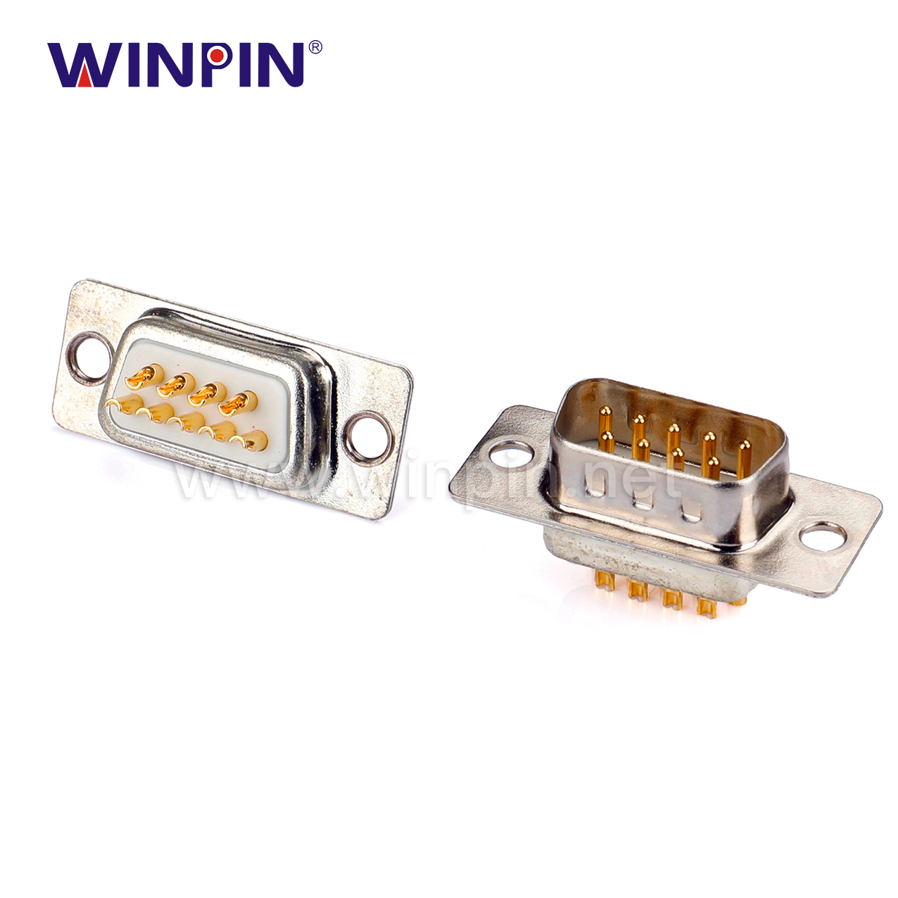 DB 9Pin Female Solder Type High Cuurrent Solid MEEDLE Connector HPC02F