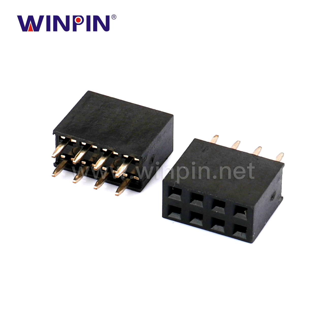 Female Header Connector 2.54mm Pitch H8.5 Dual Row Straight Type FHFS85