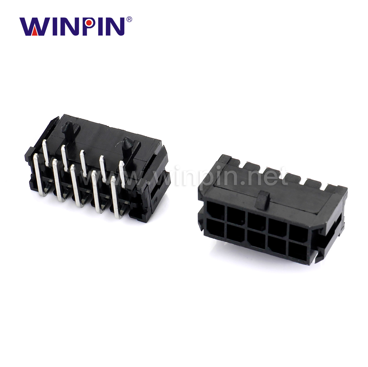 3.00mm Wafer 2X5pin Dual ROW 90°DIP Connector W30001