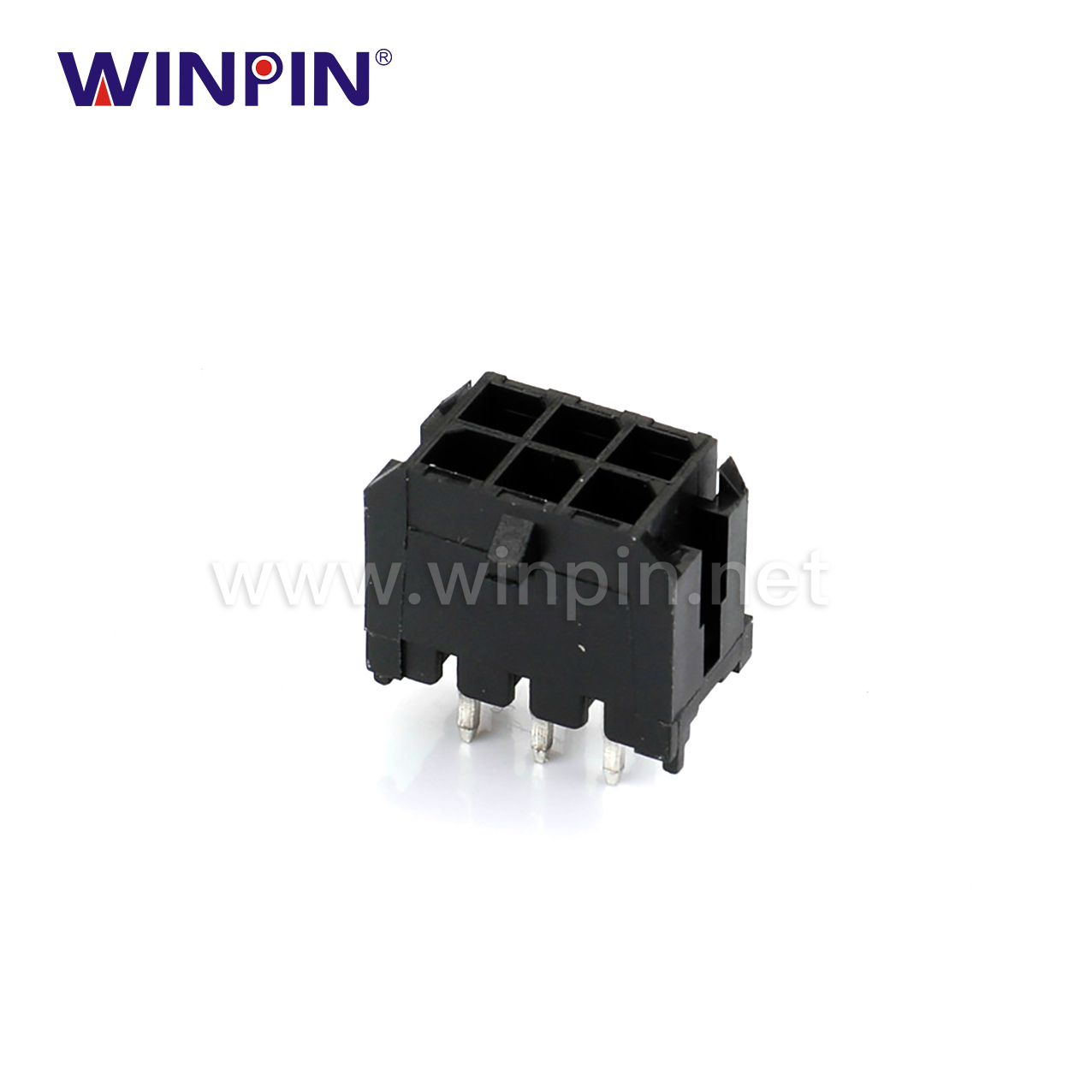 3.00mm Wafer 2X3pin Dual Row 180°DIP Connector W30001