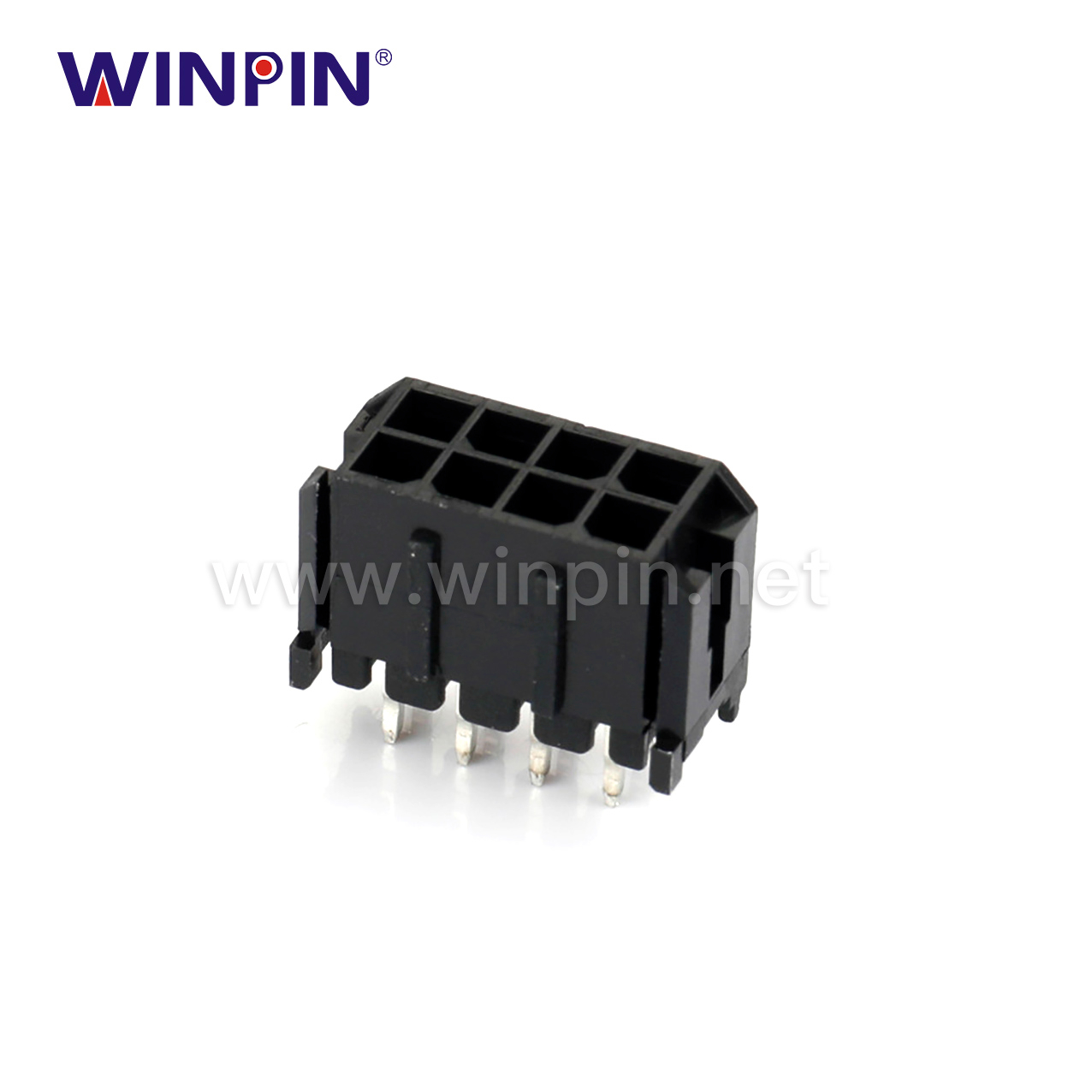 3.00mm Wafer 2X4pin Dual Row 180°DIP Connector W30001